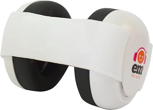 Em's 4 Bubs Hearing Protection Baby Earmuffs (White with White) by Em's 4 Bubs - Honorern