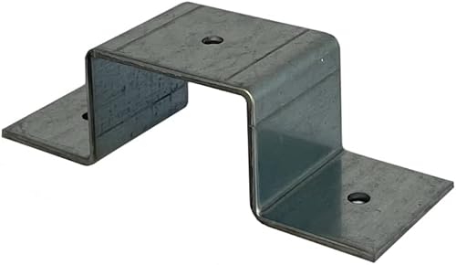 Fascetta per tubo rettangolare in 60 x 20, 60 x 30, 60 x 40, 70 x 40, 70 x 50, 80 x 40, 80 x 60, 100 x 40, zincata (70 x 50 mm) - Honorern