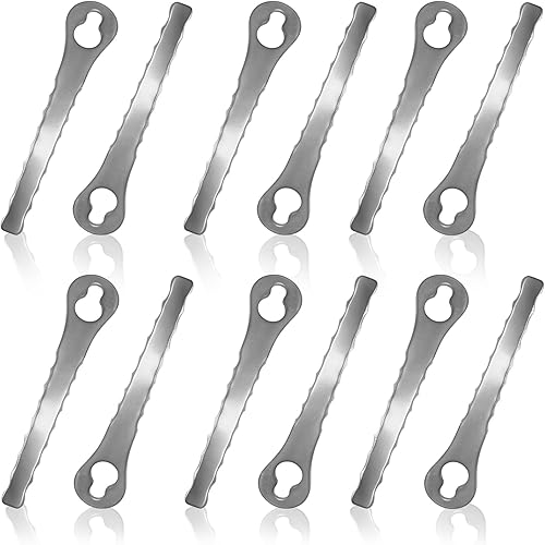 Lame per Tagliaerba, dellyy 10 Pezzi Lama per Tagliaerba in Metallo, Lame per Decespugliatore, Ricambio per Tagliaerba, Erba Tagliabordi Lame di Ricambio - Honorern