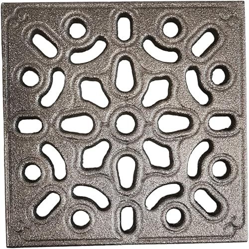 Lunaway - Griglia di ventilazione decorata in ghisa per camino e stufa | Spessore perimetrale 1,5 cm | Spessore centrale 1 cm | Dimensioni 25 x 25 cm - Honorern