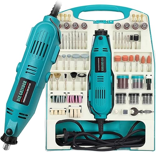 Mini smerigliatrice angolare set da 226 pezzi, con accessori, mini smerigliatrice multifunzione, con valigetta per mano e fai da te - Honorern