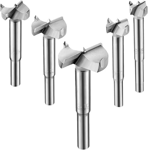 10 Pz. Punte Forstner Legno in Lega da 15mm a 60mm per Lavorazione di Legno, con Scatola - Honorern