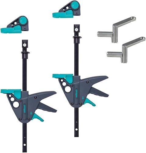 wolfcraft Dispositivo a serraggio rapido per tutti i banchi da lavoro + PRO 65-150-W morsetto banco da lavoro - Honorern