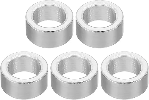 PATIKIL M6 Rotondo Alluminio Spaziatori, 5pz Metallo Spaziatore Alluminio 6.2mm ID x 15mm OD x 8mm L Spessore Alluminio Spaziatore Vite Stallo per 1/4' o M6 Vite Bulloni - Honorern
