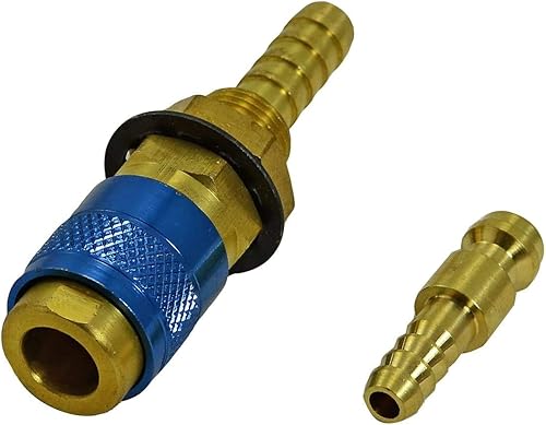 RIVERWELD raccordo rapido per tubo flessibile per gas e acqua colore blu per torcia per saldatura TIG PTA DB SR WP 9 17 18 26 1 set - Honorern