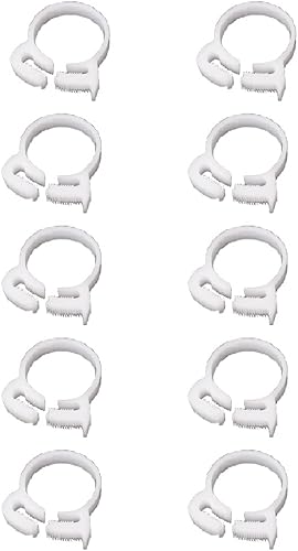 10 fascette stringitubo di presa, fascette per tubi flessibili in plastica a doppia presa rapida, resistenti e veloci, clip per tubo flessibile regolabile per collegamento, fissaggio (8,4-9,3 mm) - Honorern