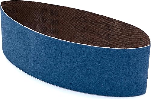 Nastro abrasivo professionale con zirconi, 100 x 560 mm, 3 pezzi, grana 40, per legno e metallo, qualità professionale, per levigatrici a nastro - Honorern