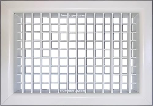 Bocchetta griglia mandata alluminio aria calda fredda diffusore 300x150mm bianca - Honorern