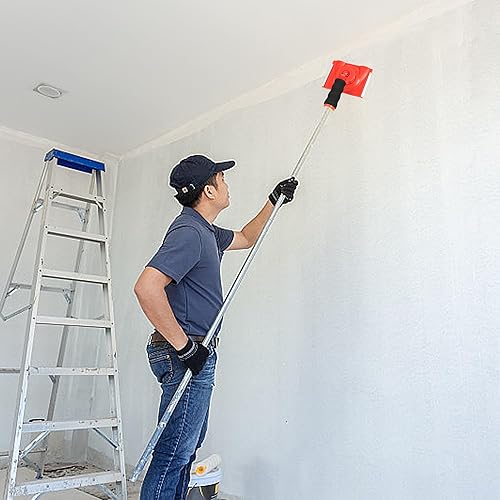 Paint Edger, Blocco per Pittura con Manubrio con Tampone di Vernice, Paint Pad Angolo di Regolazione Libero per Bordare la Vernice Strumento per Tagliare Pareti e Soffitti - Honorern