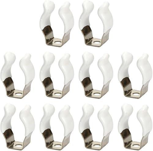 10 clip per attrezzi in acciaio a molla, di tipo aperto, resistenti, per l'organizzazione del garage (12 mm) - Honorern