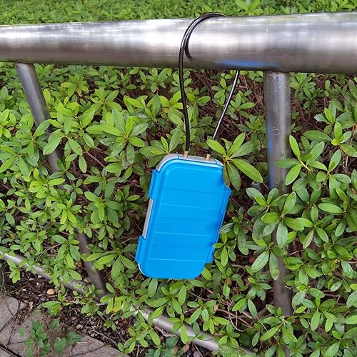 Cassetta di Sicurezza Portatile con Serratura Personale, Impermeabile, a Combinazione, per Telefono e Chiavi, Blu, 24x14x5,8 cm - Honorern