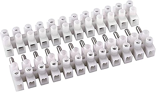 Morsettiera Bianca 24 Poli 10A - 10mm² Maschio-Femmina 380V 10pz - Honorern