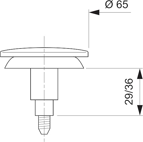 Wirquin SP9260S Valvola per vasca da bagno in acciaio inox Quick-Clac - Honorern