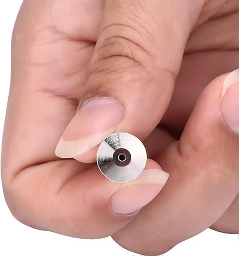 V-AS1433-30 WedDecor chiusura per fissare fermagli, libri, targhette con nome, ganci, artigianato, fai da te, non sono necessari attrezzi, colore argento, 30 pezzi, Ottone, 10 mm - Honorern