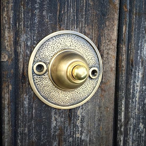 Campanello porta di casa in ottone patinato – campanello fascetta accessori campanello - Honorern