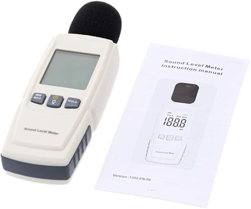 Fonometro Level Meter Digital Sound Noise Volume Strumento Decibel Tester 30-130dB Fonometri - Honorern