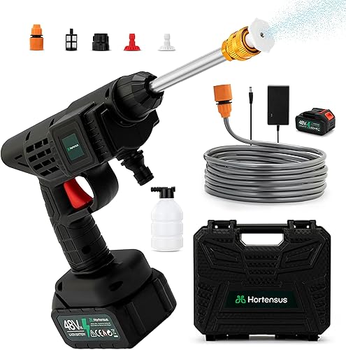 Mini Idropulitrice – Pistola Idropulitrice Portatile Senza Fili con Batteria e Accessori – Idropulitrice Compatta per Auto, Terrazza e Giardino - Honorern