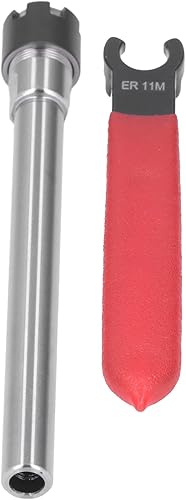 Portapinze ER11 100 Portapinze Asta di Prolunga con Gambo Dritto con Chiave per Utensile per Tornio per Fresatura CNC Gamma di Serraggio 1-7 Mm, Pinze(C10-ER11M-150L) - Honorern