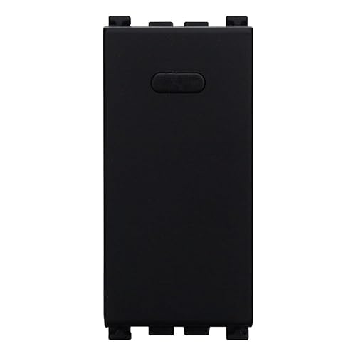 Interruttore interbloccato doppio saliscendi, tapparelle, avvolgibili, Moduli neri, Compatibile Con Vimar Arke', frutti, interruttori, pulsanti, deviatori, Per Placche originali e compatibili - Honorern