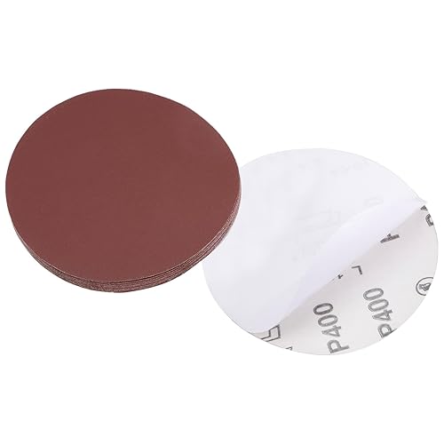 Dischi Abrasivi Psa, Diametro 5 Pollici, Grana 400, Carta Vetrata Autoadesiva - (Applicazioni: per Lavorazione Legno e Finitura Metalli), 10 Pezzi - Honorern