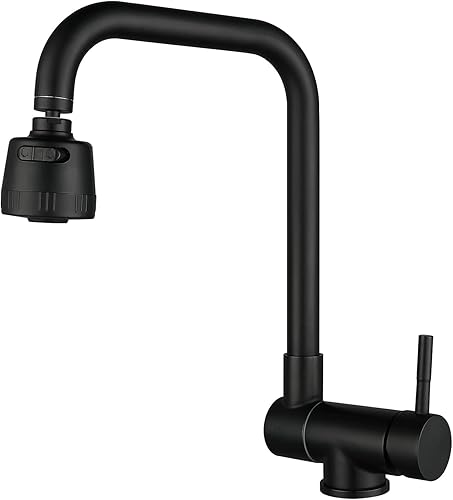 Rubinetto Sottofinestra Cucina,Rubinetto Cucina Pieghevole, Rubinetto Dell'acqua Calda E Fredda Del Lavello Della Cucina Acciaio Inossidabile 304 (Stainless Steel Brushed) - Honorern