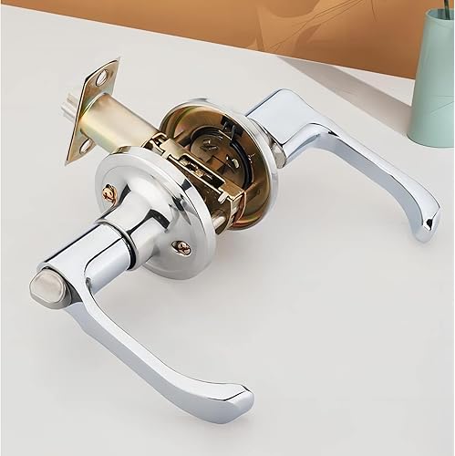 Set di pomelli per porta, Set maniglia per porta con serratura a leva, Anticata - Honorern