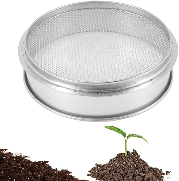 Prestazioni Giardino Raschietto Setaccio Afferrare Piano Setaccio Semi Compost Colino Giardinaggio Attrezzo - 8 (2.5Mm) - Honorern