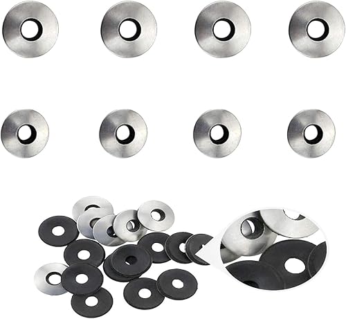 120 pezzi 304 Acciaio Inossidabile Kit Assortimento di Rondelle Sigillate in EPDM per Viti # 4 / # 5 - Honorern