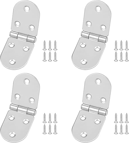 6 cerniere per porta retrò da 5 cm, cerniere pieghevoli in legno ispessite con 38 viti antiche per mobili, mobili, armadi, porte, cassetti in legno (bronzo rosso) - Honorern