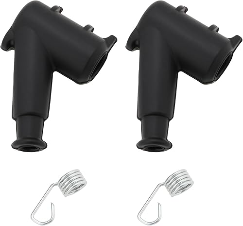 2 Pezzi Cappuccio Candela con Molla Compatibile con STIHL TS350 TS400 TS410 TS420 OE 128 405 1000,1106 405 1000 Cappuccio Candela Tosaerba per Giardino Cortile Fattoria Nero - Honorern