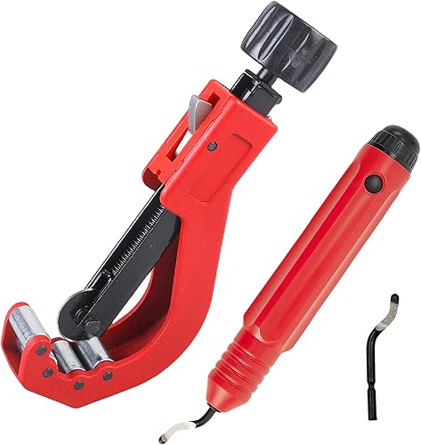 Tagliatubi da 14 a 65 mm, tagliatubi in acciaio inox, tagliatubi con sbavatrice per tagliare acciaio inox sottile, tubi in acciaio inox, alluminio, plastica - Honorern