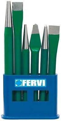 SERIE SET KIT 6 SCALPELLI SCALPELLO PUNZONI PUNZONE E BULINO FERVI 0127 - Honorern