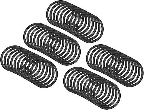 9mm x 7mm x 1mm Nitrile Gomma O-ring x 50pz Rotondo Guarnizione Rondella per Rubinetto Idraulica Riparazione Sigillatura Connessione [Nero] - Honorern