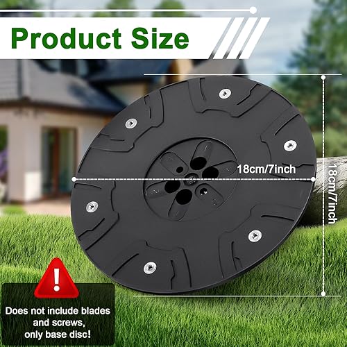 Accessori per robot tosaerba, 6 dischi lama, compatibili con GARDENA SILENO Minimo & FLYMO Easilife Go & HUSQVARNA Automower Aspire Robot tosaerba, tosaerba da giardino (Nessuna Lama） - Honorern
