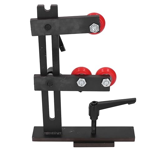 Lunetta Fissa Per Tornio Per La Lavorazione del Legno Lunetta Fissa a Forma di L, Utensile Per Tornio Per La Lavorazione del Legno in Ghisa con 3 Ruote di Fissaggio Per Il Taglio di Coltelli a Letto D - Honorern