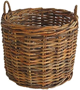 Cesto Porta Legna Vimini XXL CM 80X62 H Porta Vaso in GIUNCO Kubo - Honorern