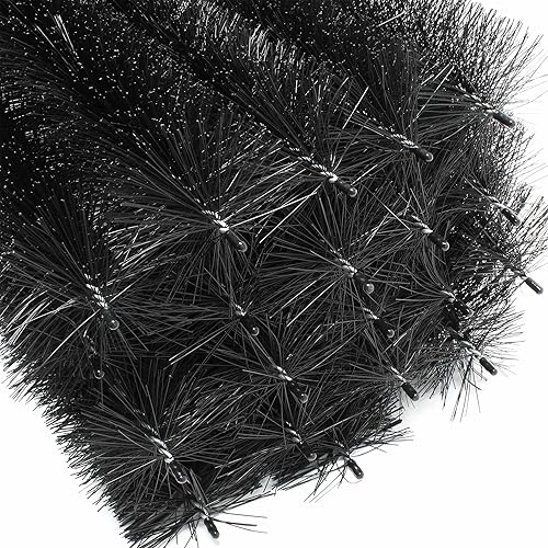 Wiltec Spazzola per grondaie e Barriera Anti piccioni 20 scovoli 24 m Ø 8cm per Pannelli fotovoltaici - Honorern