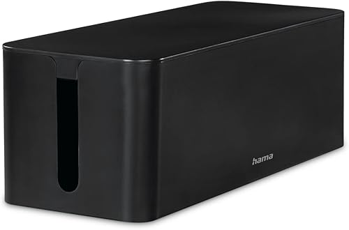 Hama Scatola per cavi Maxi (scatola per ciabatta, facile gestione dei cavi, per ufficio, scrivania, casa, stoccaggio di caricabatterie, dischi rigidi, ecc., con piedini in gomma) bianco - Honorern