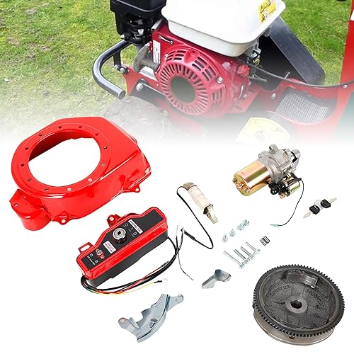 Kit di Avviamento Elettrico per Honda GX160 5.5HP GX200 6.5HP - Starter Motore a 4 Tempi Con Avviamento Magnetico e Interruttore a Chiave - Honorern