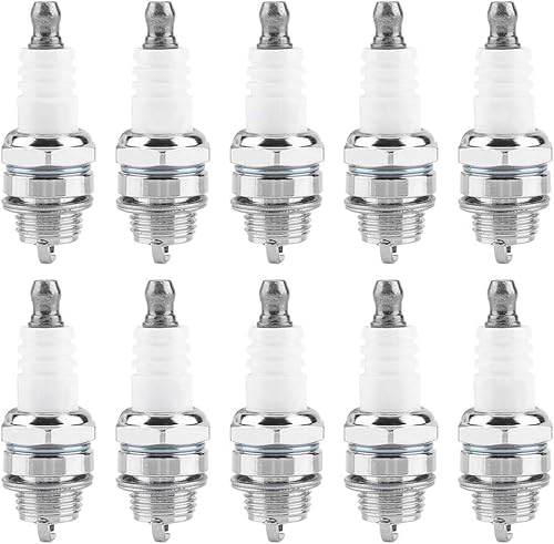 10 Pezzi Motosega Candela rasaerba Candela Motosega Accessori con Materiale ABS per Trimmer decespugliatori soffiatore utilizzando - Honorern