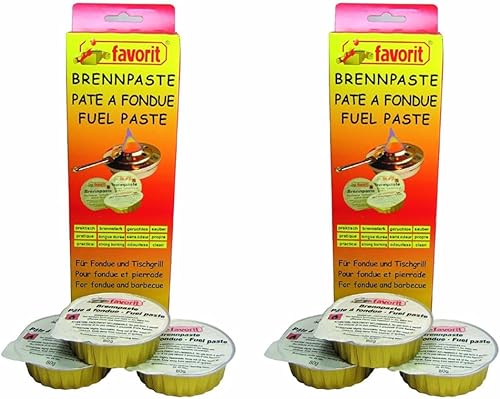 Unbekannt 1811 Pasta combustibile 3 x 80 g monouso Ciotole (Confezione da 2) - Honorern