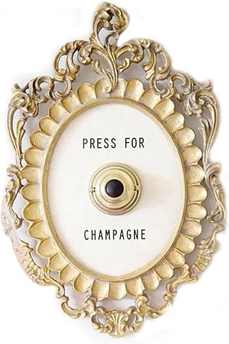 Stampa per Bottone Vintage Incorniciato Champagne, Premi Porta Champagne Anelli Campana, Anelli Mini Stampa Pulsante Champagne, Decorazione a Tema Champagne Placca da Parete Ornamento Regalo Festa(#1) - Honorern