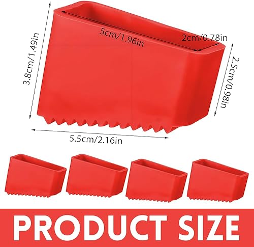 4 Pezzi Piedini per Scala,Piedini Antiscivolo per Scaletta Piedini per Scaletta Piedini in gomma per Scala Piedini per Scaletta di Ricambio per scale Domestiche e Pieghevoli - Honorern