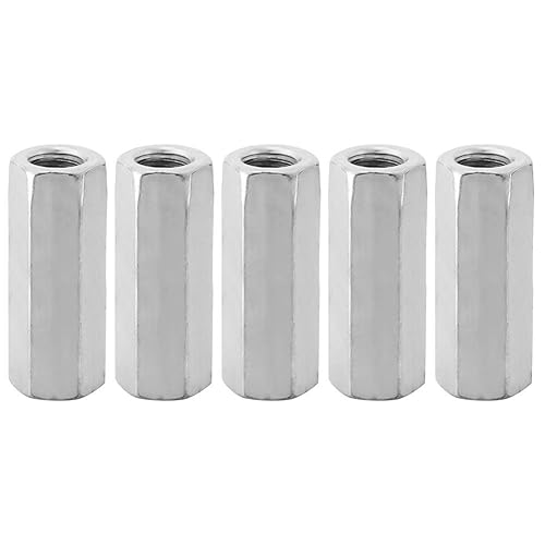 Dado Esagonale da 5 Pezzi, M12*50, Acciaio al Carbonio Zincato, Esagonale, 5 Pezzi, M12 - Honorern