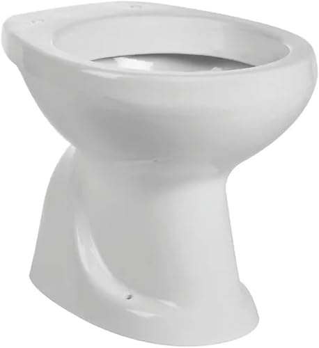 Barbottina Vaso wc a terra con scarico a pavimento in ceramica bianca serie tris - Honorern