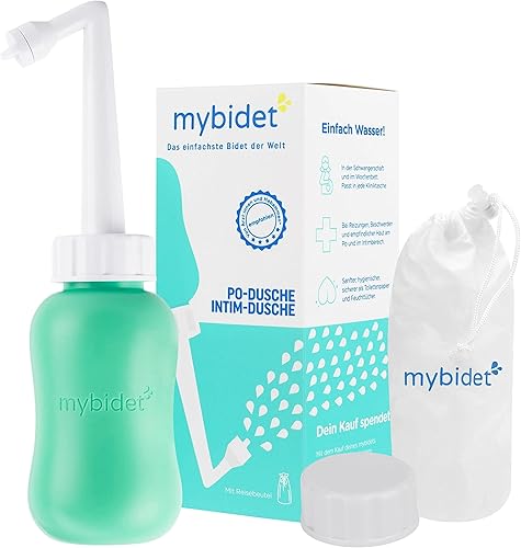 Il bidet portatile originale MYBIDET 3.0, bottiglia peri con borsa da viaggio doccia intima come bidet potatile per una pulizia intima con acqua, bottiglia perineale - Honorern