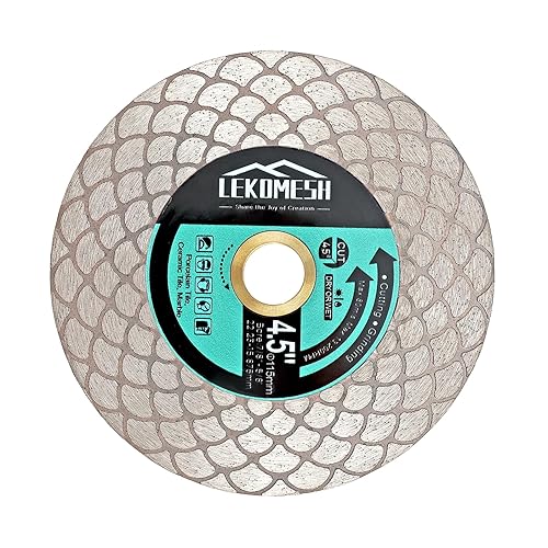 Disco Diamantato 115x22,23mm Gres Porcellanato - LEKOMESH Doppelseitig Dischi Diamantati Taglio Macinazione per Porcellana Ceramica Piastrella Marmo Granito Pietra Artificiale,Ventilatore - Honorern