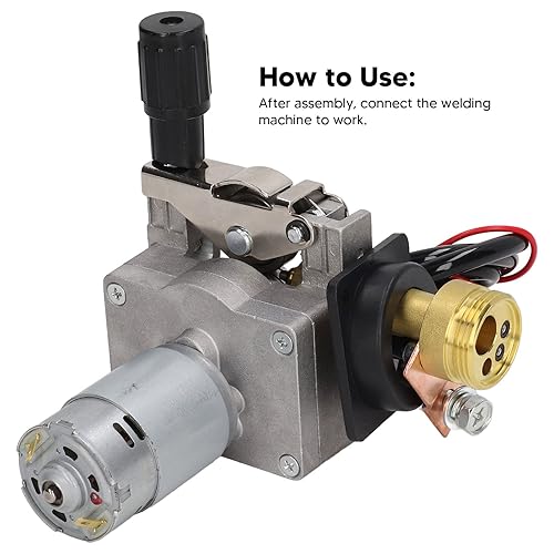 Motore di Alimentazione Filo per Saldatore Mig, DC 24V 40W Macchina Trainafilo, Motore di Alimentazione Filo Saldatore Alimentatore Rotolo per Saldatura MIG MAG da 0,6-1,0mm, a Basso Rumor - Honorern