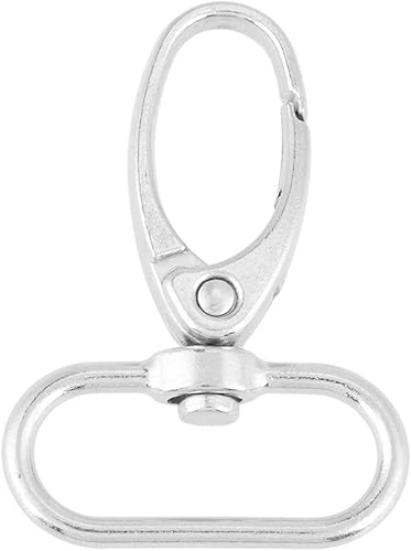 Leopacat Gancio Portachiavi,Set Moschettoni per Borse Fibbie Girevoli In Lega di Zinco Metallo Portachiavi Ganci Resistente con D Accessori per Fai Da Te per Borse 20 Pezzi 20 mm - Honorern