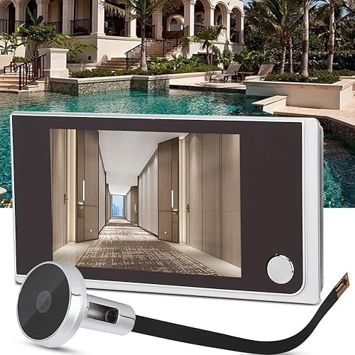 Spioncino Elettronico Digitale Con Telecamera, Monitoraggio Elettronico Videocamera Spioncino Digitale Porta Blindata Da 3,5 'lcd Digitale Da 120 Gradi Visualizzatore Di Videocitofono Wireless. - Honorern